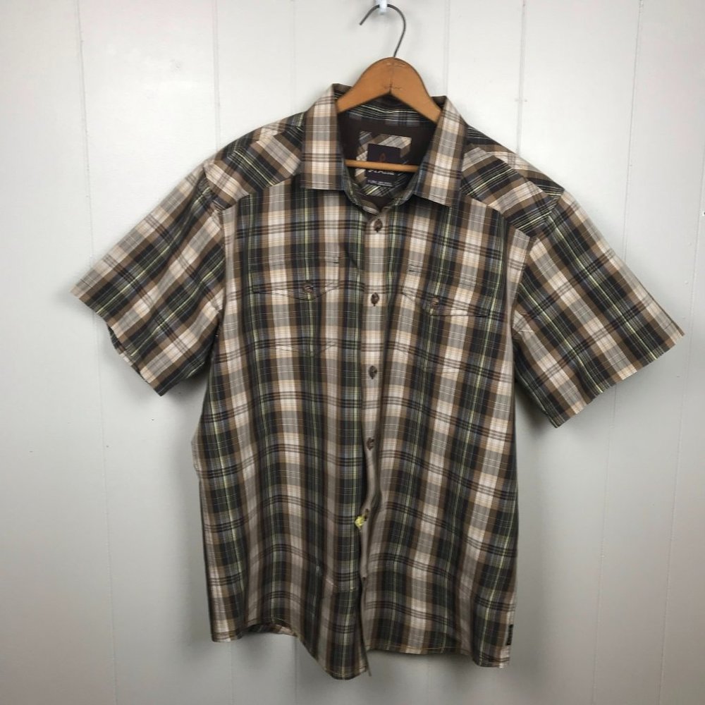 Prana Men's Murdock Slim Fit Button Up Shirt XL